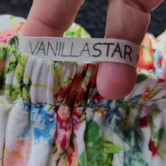 Vanilla Star Womens Top Multi-Color Size Large 100% Rayon Pullover Stretch - Picture 6 of 12